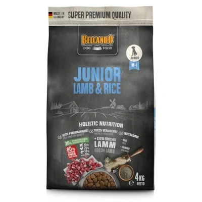 Abbildung von Belcando Junior Lamb &amp; Rice [4 kg] Hundefutter Trockenfutter für Junghunde Alleinfuttermittel ab 4 Monaten