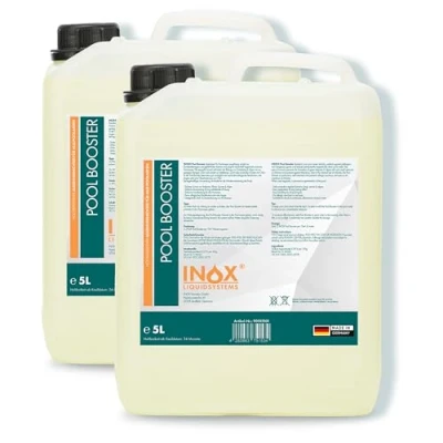 Abbildung von INOX® Effektiver Pool Booster 2x5l Algenvernichter Flüssiges Algizid für Desinfizierendes Reinigungsmittel gegen Algen Hochwirksames flüssig