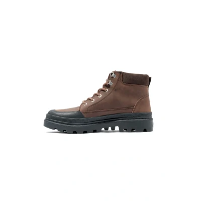 Abbildung von Palladium Pallatrooper CUFF WP+ Schnürstiefelette, Herren, Größe: 40, Brown Schuhe