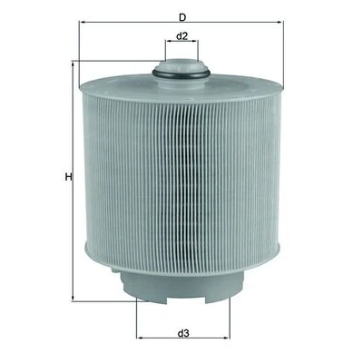 Abbildung von Mahle Knecht LX 1006/2D Luftfilter
