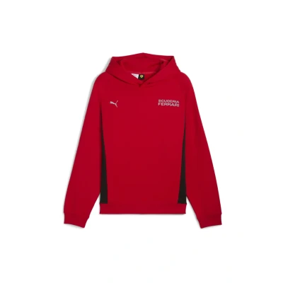 Abbildung von Puma Scuderia Ferrari Lifestyle Hoodie Herren Mit Plain Rosso Corsa Größe: L