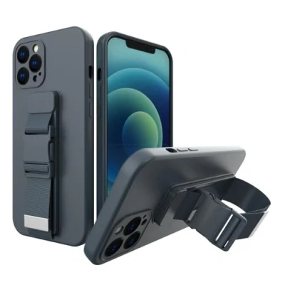 Abbildung von Rope Case Gel mit Lanyard Kettentasche Xiaomi Redmi Note 10 / 10S navy blau