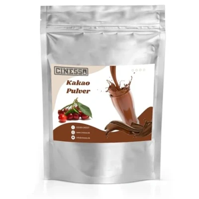 Abbildung von Cinesso Kakao Trinkschokolade Kakaopulver, Schokoladengetränk, Schokoladenaromen, mit natürlichen Aromen, schnelle und einfache Zubereitung, für Feierlichkeiten (500 g, Kirsche)