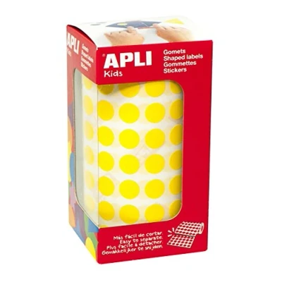 Abbildung von APLI 4851 Rolle Sticker rund 10.5 cm, gelb