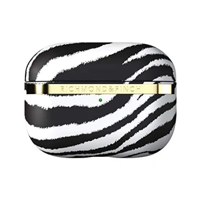 Abbildung von Richmond &amp; Finch AirPods Pro Hülle, Zebra Schutzhülle Kompatibles Kabelloses Bluetooth Ladegerät, wasserdicht, stoßfest, Kratzfeste für Airpod