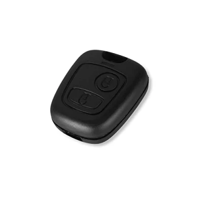 Abbildung von 1neiSmartech Gehäuse für Fernbedienung mit 2 Tasten, kompatibel Toyota Aygo Citroen C1 C2 C3 C4 C5 Peugeot 103 107 206 (Gehäuse + Tastenabdeckung Ersatzschraube)