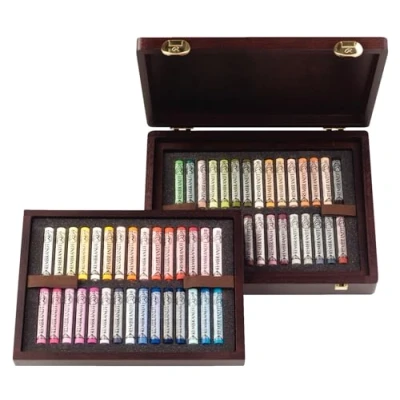 Abbildung von Rembrandt Soft pastel wooden box set Portrait Selection Deluxe 60 whole pastels
