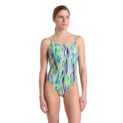 Abbildung von Arena Damen Women&#039;s Water Print One Piece Swimsuit, Butterflies, XL EU