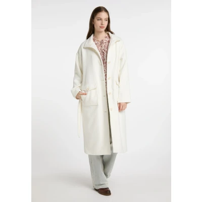 Abbildung von DREIMASTER Vintage Damen Übergangsmantel aus Wollmischung L / Off White 92% Polyester 8% Wolle