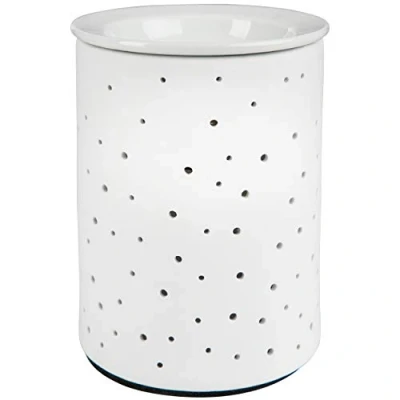Abbildung von ONVAYA Duftlampe Porzellan DOTS, Elektrisch, Weiss, Aromalampe