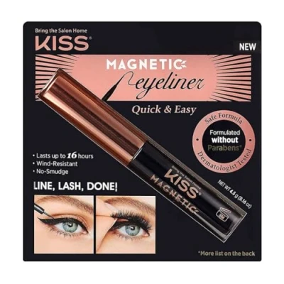 Abbildung von KISS Magnetic Lash Collection magnetischer Eyeliner, Schwarz, wischfester, mit Biotin angereicherter Eyeliner Präzisionsspitze