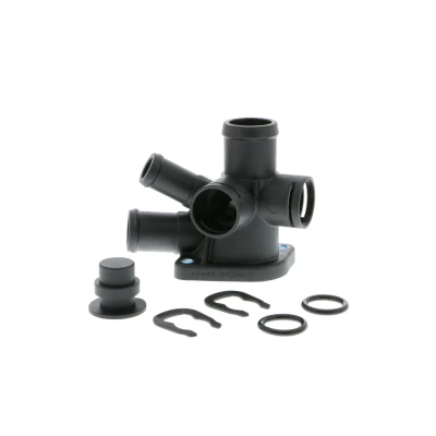 Abbildung von VAICO V10 0431 Flansch Zylinderkopf mit Dichtungen Klammer Original Qualität VOLKSWAGEN: Golf 3, Passat B3/B4 Variant, 3 Cabrio