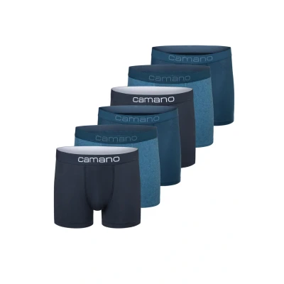 Abbildung von camano 6ER PACK Boxershorts, Herren, Größe: Small, Blue mix