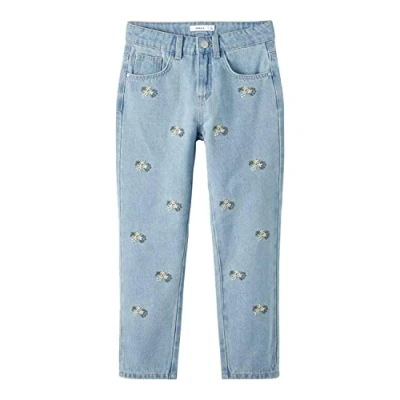 Abbildung von name it Girl&#039;s NKFBELLA HW Shaped AN Jeans 1778 TE F Hose, Light Blue Denim, 128