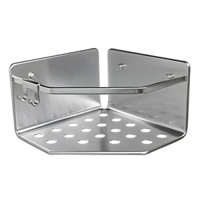 Abbildung von TATAY Eckkorb Model Serenity, Aluminium, Farbe Chrome. Mabe 20 x 12 cm