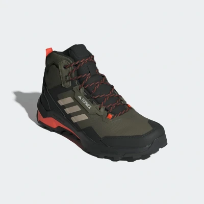Abbildung von Adidas Terrex AX4 MID Goretex Hiking Hikingschuh, Herren, Größe: 43 1/3, Olive strata/wonder beige/core black Schuhe