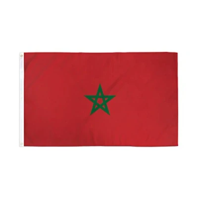 Abbildung von AZ FLAG Flagge Marokko 150x90 cm Marokkanische Fahne 100% Polyester mit Messing Ösen 110g