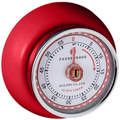 Abbildung von Zassenhaus Küchentimer magentisch &quot;Speed&quot; rot 072327 Eieruhr