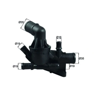 Abbildung von MAHLE ORIGINAL TH 54 80 Kühlwasserthermostat ohne Dichtung RENAULT: Megane 3 Grandtour, Schrägheck, SCENIC