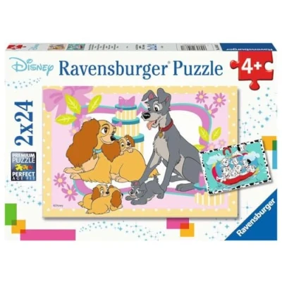 Abbildung von RAVENSBURGER Puzzle 2x24 Teile Disneys liebste Welpen ab 4 Jahren
