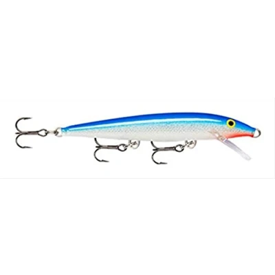 Abbildung von Rapala Original Floater Angelköder Angelzubehör aus Balsaholz Süßwasser Spinnköder Lauftiefe 1.2 1.8m Fischköder 11cm, 6g Hergestellt in Estland Blue