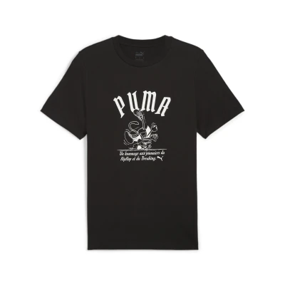 Abbildung von Puma Graphics Super TEE Tshirt print, Herren, Größe: Large, Black