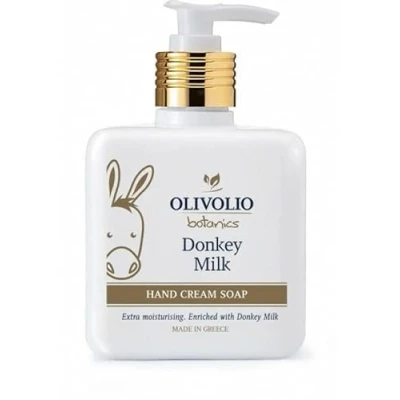 Abbildung von Olivolio botanics Flüssigseife mit 100% Bio Eselsmilch 300 ml Pumpe