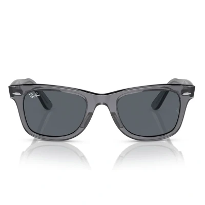 Abbildung von Ray Ban Wayfarer Unisex Sonnenbrille, Größe: 50, Transparent gray/blue