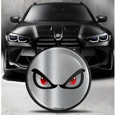 Abbildung von Biomar Labs Motorhaube Kofferraum Plakette Abzeichen 82mm Kompatibel mit BMW Emblem 51148132375 EO 8