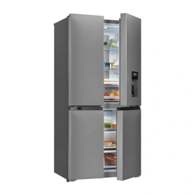 Abbildung von exquisit Multi Door, MD430 100 WS 200E inoxlook, 183,0 cm hoch, 83,6 breit, 432 L Volumen, Total NoFrost, Schnellgefrieren, 4 Sterne