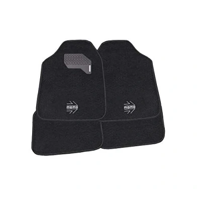 Abbildung von MOMO KOMPLETT SET 4 STÜCK UNIVERSAL AUTOFUSSMATTEN 015 SCHWARZ/WEISS
