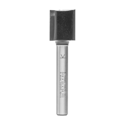 Abbildung von ENT 10993 Nutfräser HW, Schaft (S) 8 mm, Durchmesser (D) 18 NL 20 SL 50 GL 70 mit HW Grundschneide
