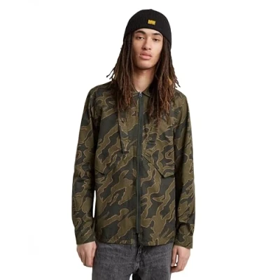 Abbildung von G STAR Regular Hemd, Herren, Größe: Small, Shadow olive island camo