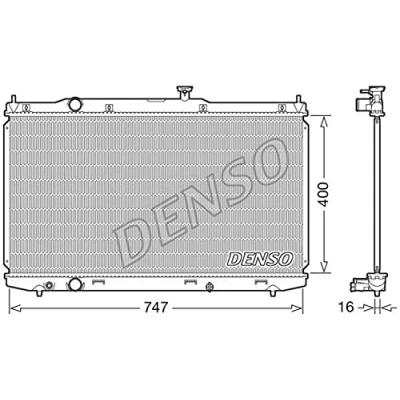 Abbildung von DENSO DRM40039 Kühler, Motorkühlung 400 779 16