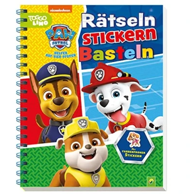 Abbildung von PAW Patrol Rätseln Stickern Basteln: Mit farbenfrohen