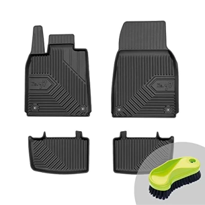 Abbildung von FROGUM No.77 Gummimatten Ganzjahresset von Auto Fußmatten Autofussmatten für Porsche Taycan ab 2019 Langlebiges TPE Material