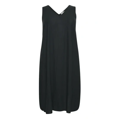 Abbildung von Kaffe Curve Mille Sleeveless Maxikleid, Damen, Größe: 52, Black deep