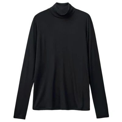 Abbildung von United Colors of Benetton Turtleneck IN Sustainable Stretch Langarmshirt, Damen, Größe: Small, Black