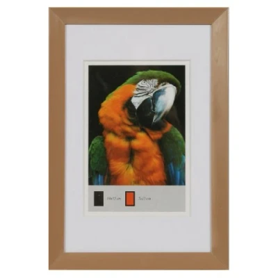 Abbildung von Timeless Kunststoff Bilderrahmen 10x15 bis 40x50 mit Passepartout Foto Rahmen: Farbe: Beige Format: 13x18