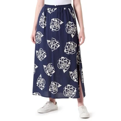 Abbildung von Vero Moda Vmsimply EASY Skirt Maxirock, Damen, Größe: Large, Navy blazer
