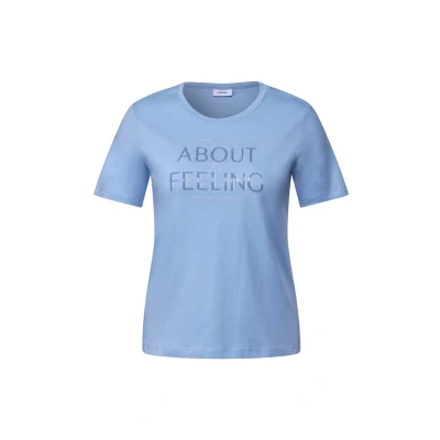 Abbildung von Cecil Tshirt print, Damen, Größe: XS, Blau