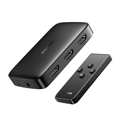 Abbildung von UGREEN HDMI Splitter Switch 3x 4K 30Hz Konverter UHD schwarz