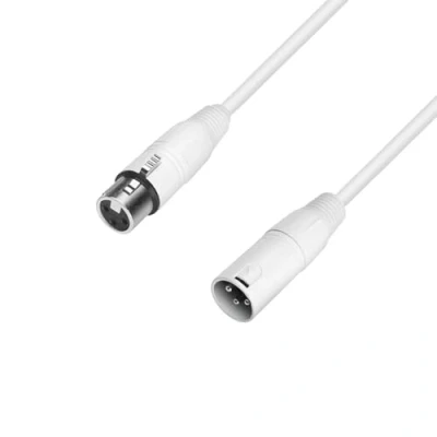 Abbildung von Adam Hall Cables 4 STAR MMF 1000 SNOW Mikrofonkabel XLR male auf female 10 m weiß