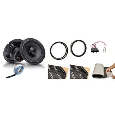 Abbildung von Option Heck Lautsprecher Set kompatibel mit Skoda Fabia 5J 100% Plug &amp; Play Koax System 50 Watt RMS, 3 Ohm, 88 dB Wirkungsgrad