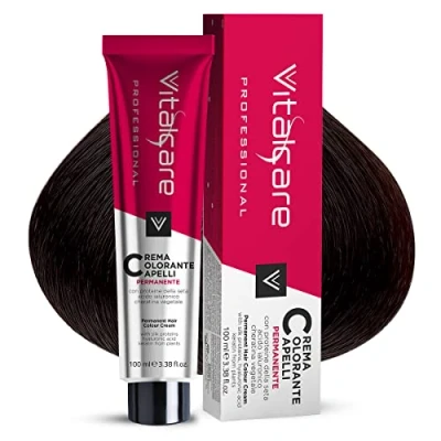 Abbildung von Vitalcare Professional Permanente Coloration, Haarfarbe mit Seidenprotein, Nr. 7/4, Kupferblond, Multipack 3 x 100 ml
