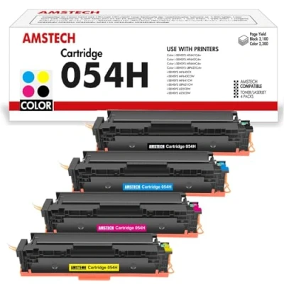 Abbildung von 054H 054 CRG Kompatibel für Canon Toner Set Cartridge i SENSYS MF643Cdw MF641Cw MF645Cx LBP623Cdw LBP621Cw MF642Cdw MF644Cdw LBP622Cdw MF640C Schwarz Cyan Gelb Magenta, 4er Pack