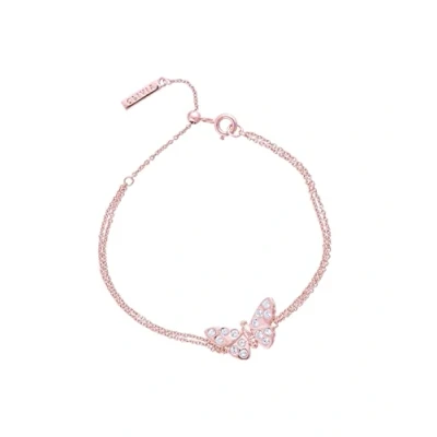 Abbildung von Olivia Burton Gliederarmband für Damen Kollektion 3D BUTTERFLY Rose Gold OBJMBB11