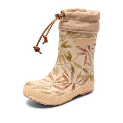 Abbildung von Bisgaard Unisex Kinder Thermo Rain Boot, Beige Leaves, 22 EU