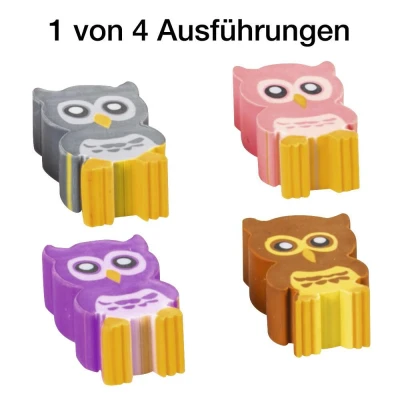 Abbildung von BRUNNEN Radiergummi violett, braun, grau, pink