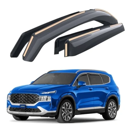Abbildung von Goodyear Windabweiser für/kompatible mit Hyundai Santa Fe 2019 2024, Autofenster Regenschutz, Regenabweiser, Integrierte Deflektoren,4 Stück